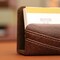 Dacasso Mocha Leather Business Card Holder AG-3007 - alternate 6